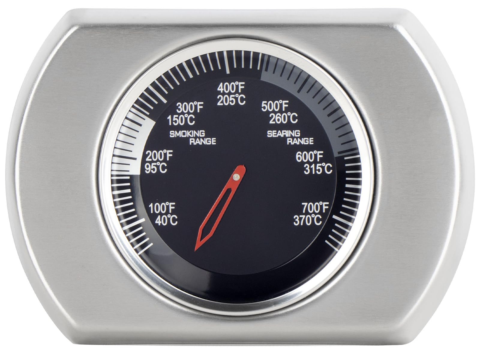 DcYourHome S91005 front view of stainless-steel lid gauge showing clear dial and brand benefit