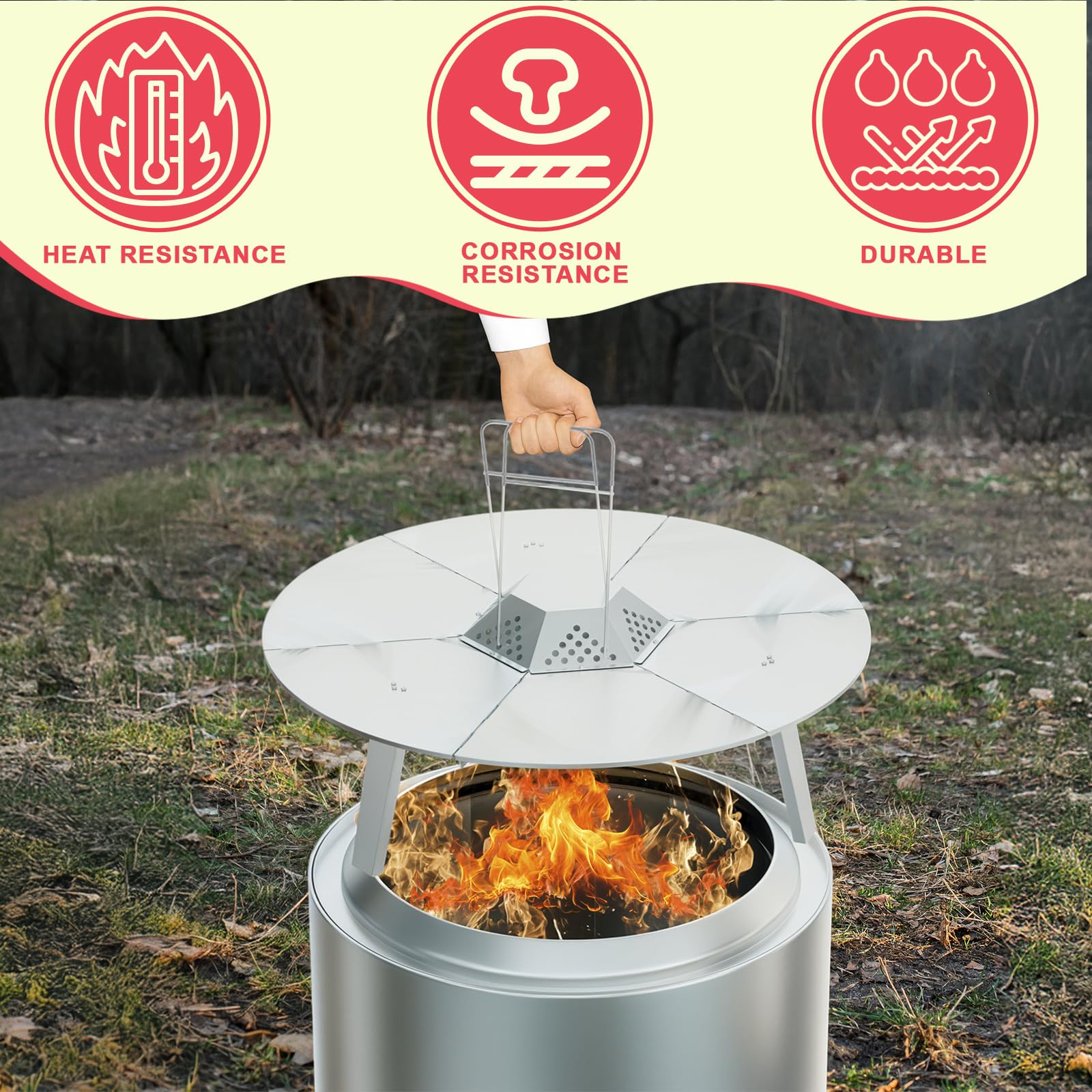 DcYourHome size comparison beside common camping gear to show lightweight portable scale