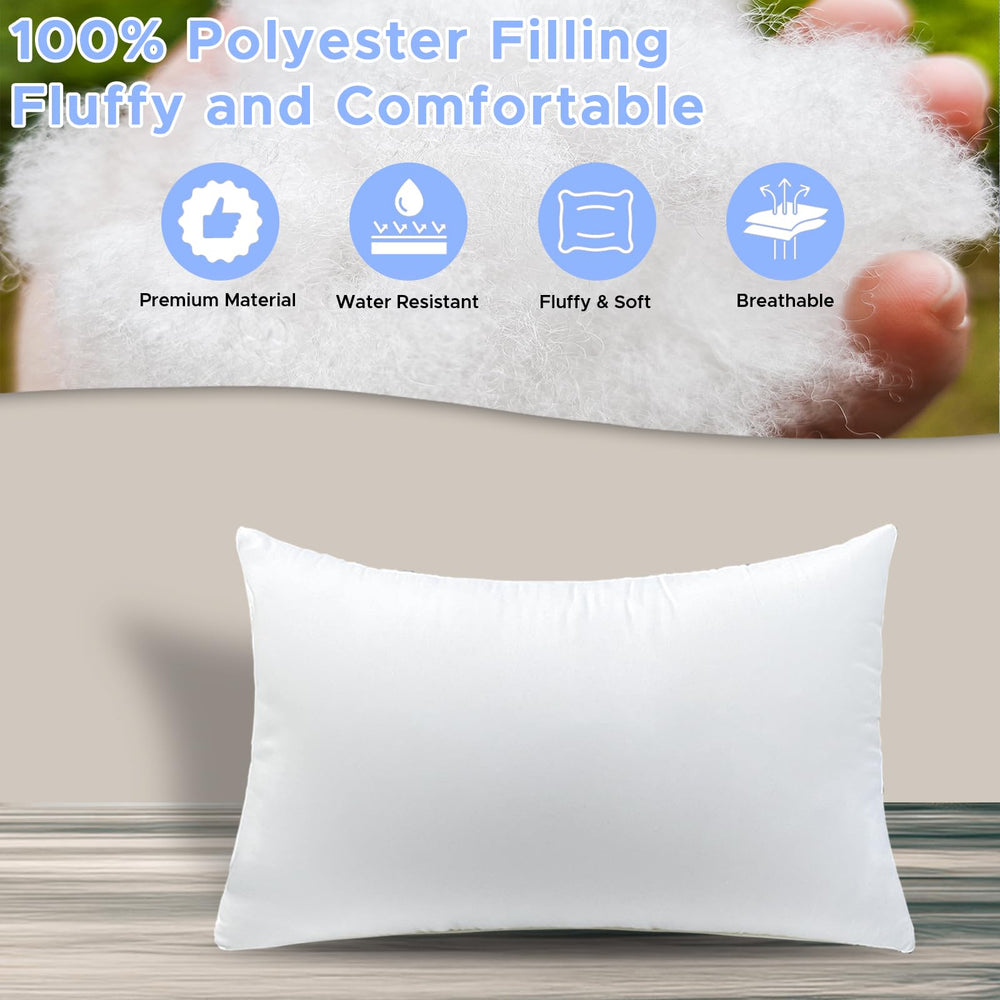 DDPSNSSJ pillow insert placed on a living room sofa illustrating lumbar comfort and decor fit