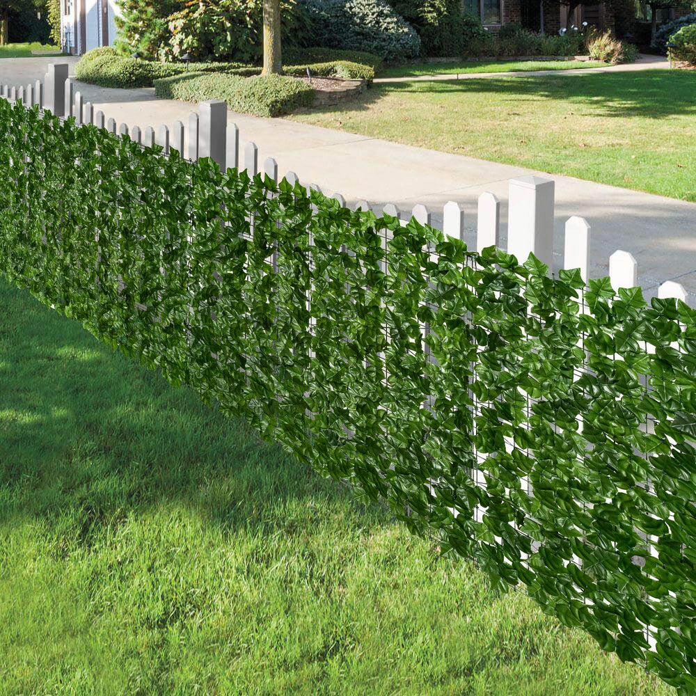 DearHouse patio screened with ivy panel creating private outdoor seating