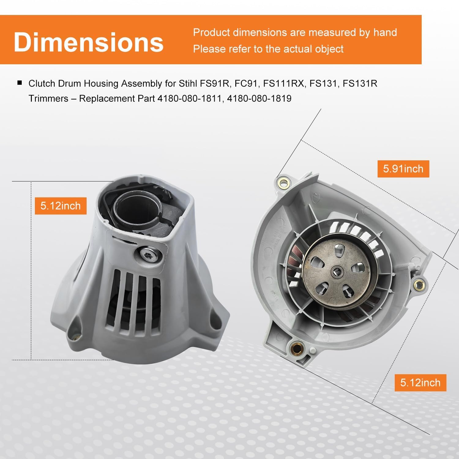 deawater clutch housing side profile illustrating correct alignment and durability