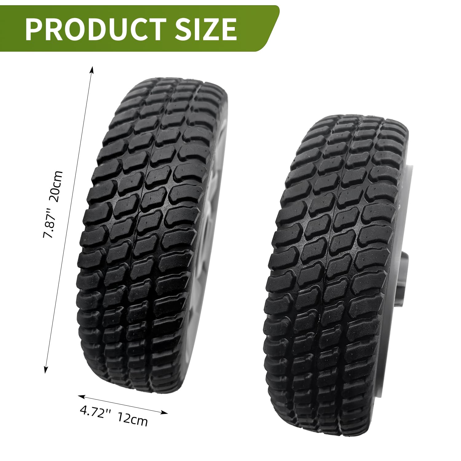 deawater close-up of wheel tread highlighting improved traction and grip