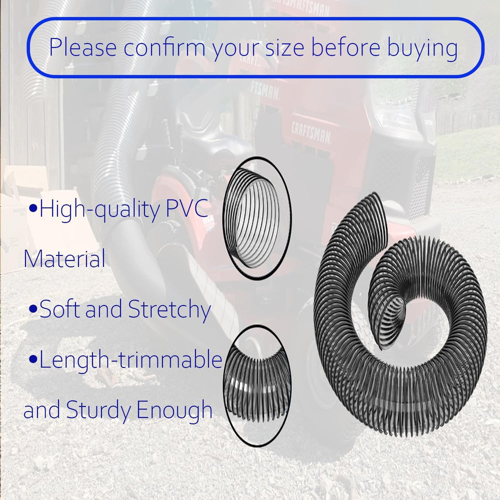 deawater hose next to measuring tape showing extra length advantage