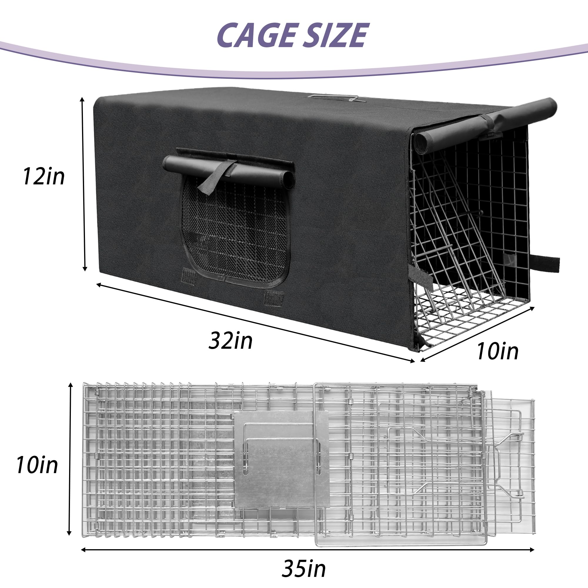 Deblue side profile illustrating cage strength and benefit: durable galvanized steel
