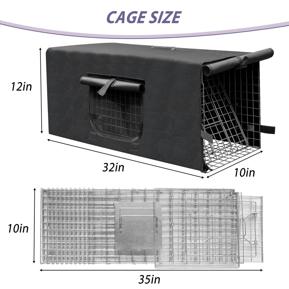 Deblue side profile illustrating cage strength and benefit: durable galvanized steel