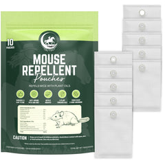 Deb's Ranch front packaging showing 10-pack and hangable pouches for effective deterrence