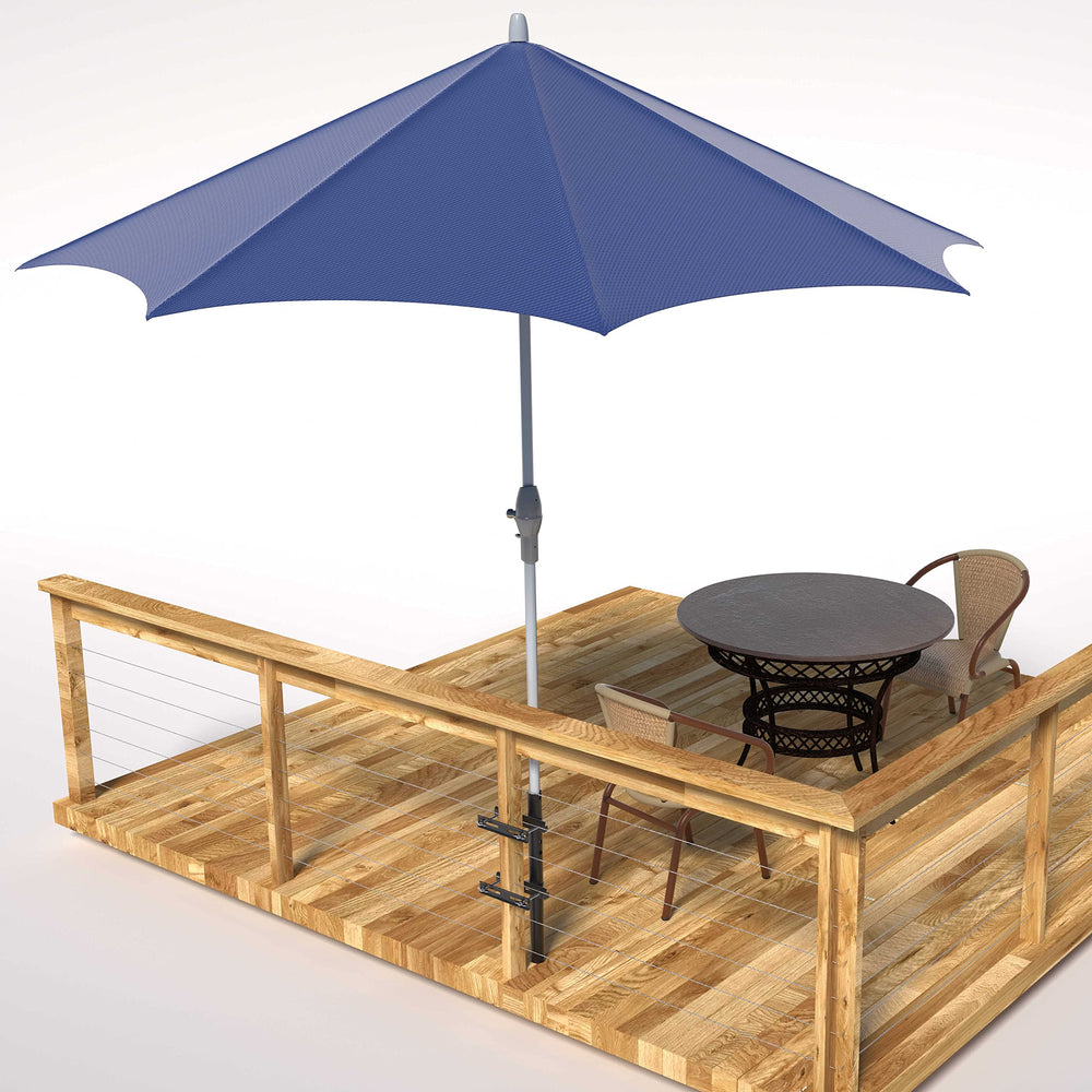Deck Man size comparison on rail showing adjustable fit versatility