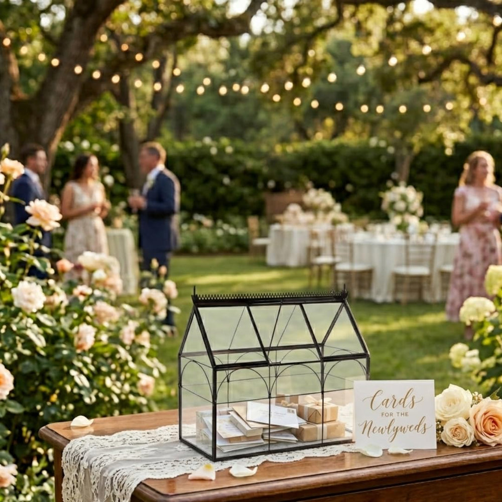 D'Eco used as wedding letterbox demonstrating elegant event function