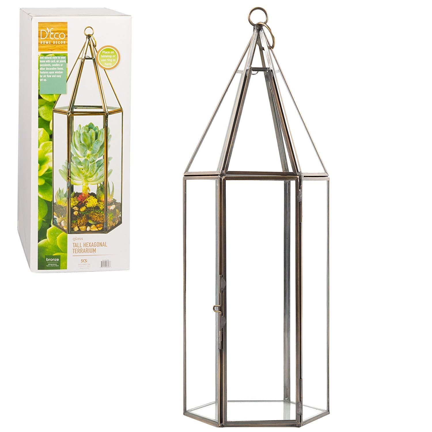D'Eco brass accent close-up highlighting warm trim and refined finish