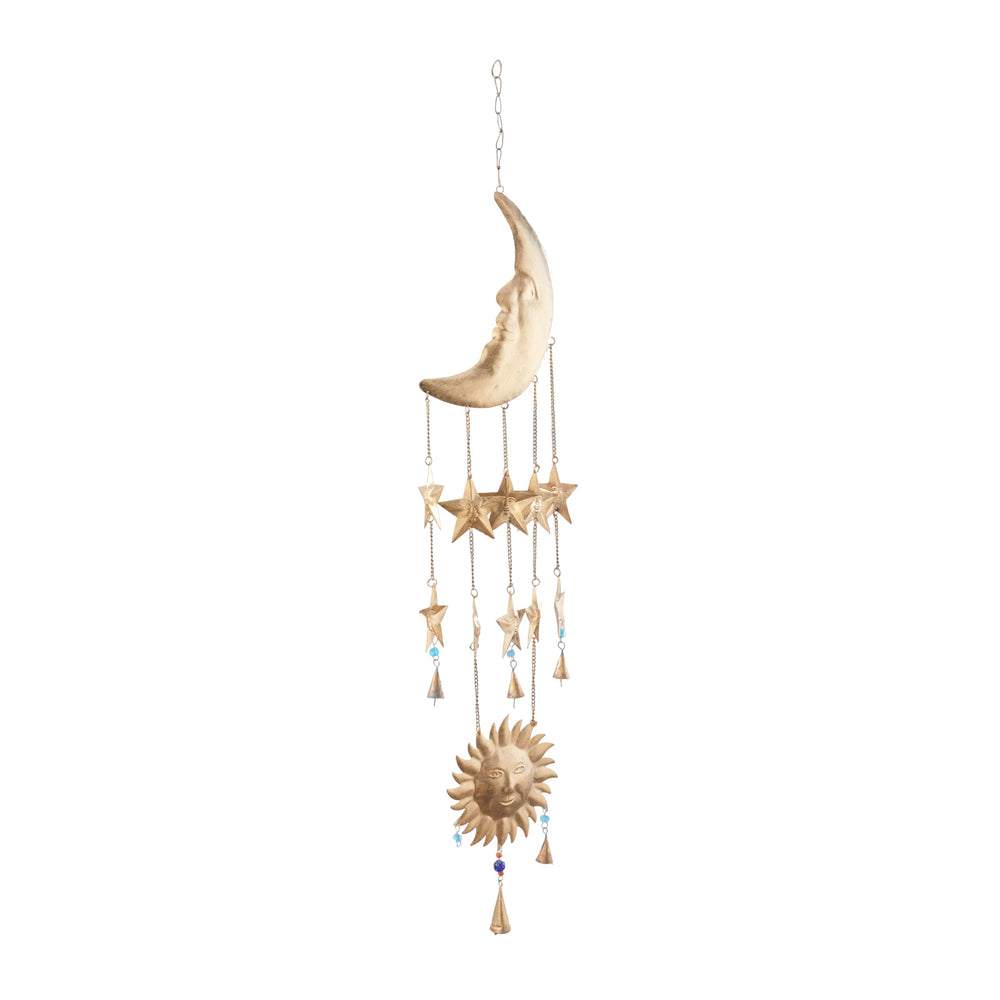 deco 79 detail of cone bells displays metal finish and gentle chime benefit