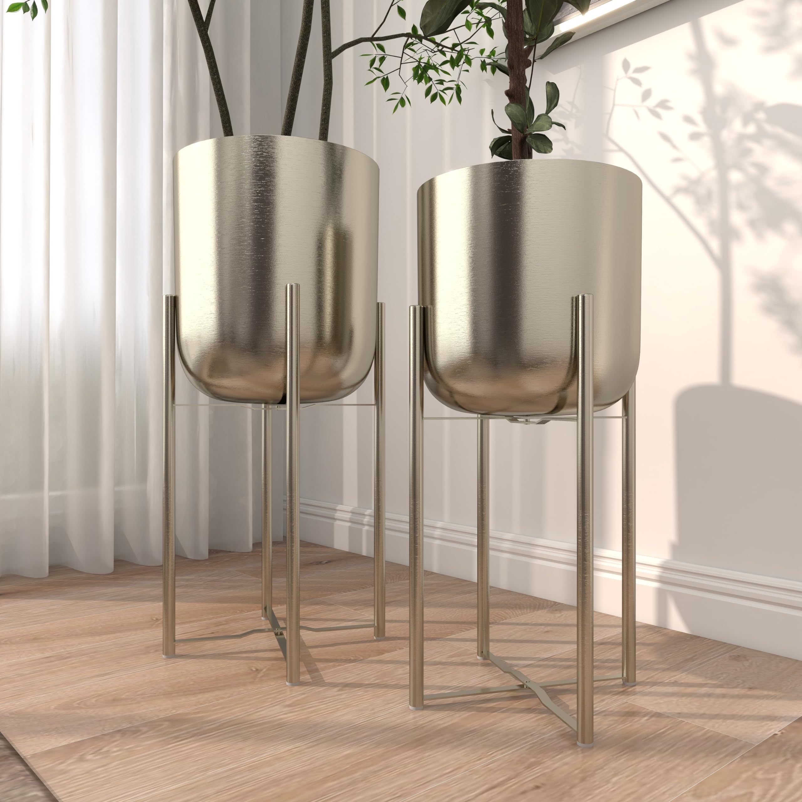 deco 79 planters next to a book showing scale and helping size decisions