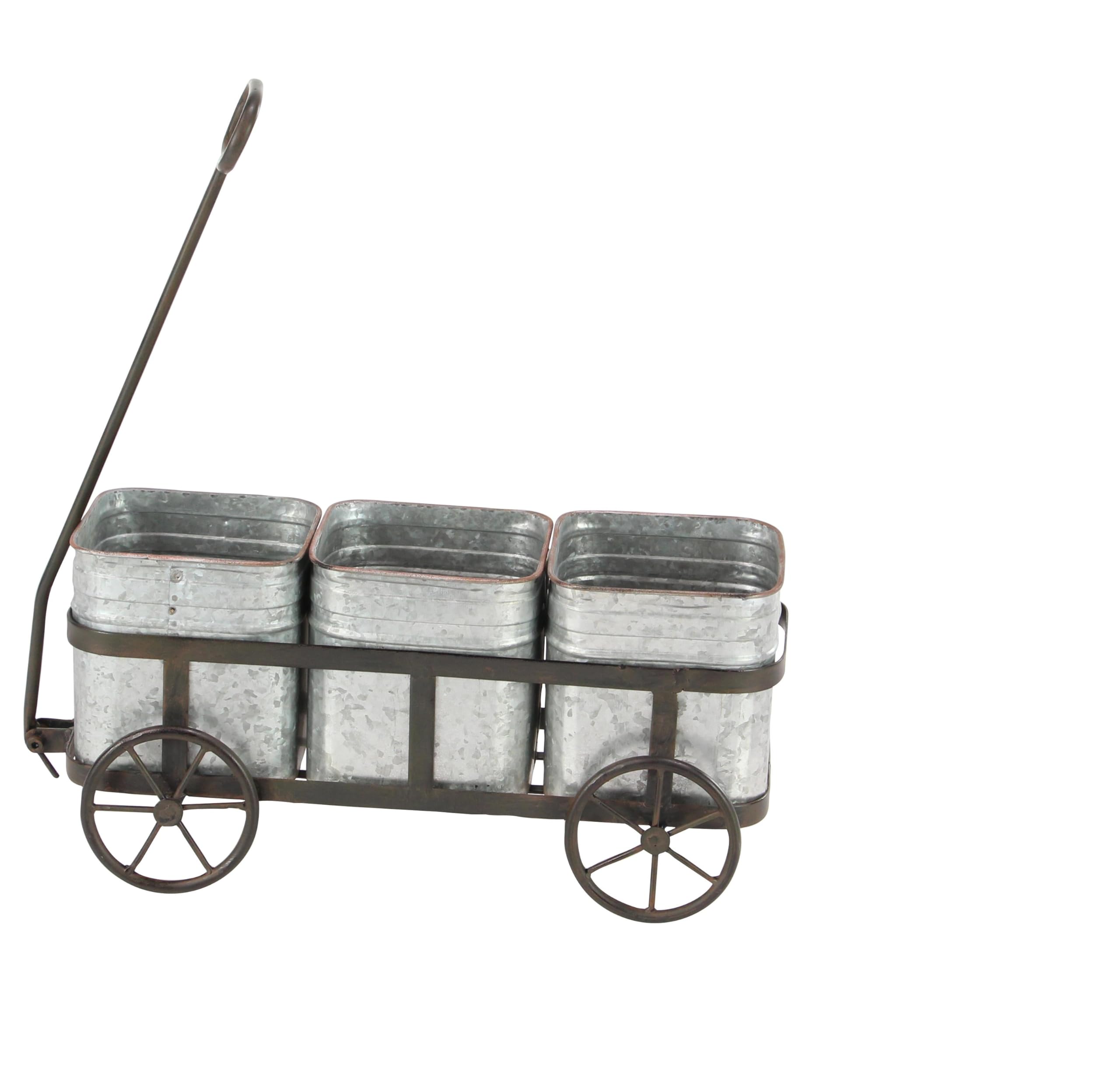 deco 79 close-up of galvanized finish texture highlighting rustic durability and charm