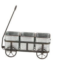deco 79 close-up of galvanized finish texture highlighting rustic durability and charm
