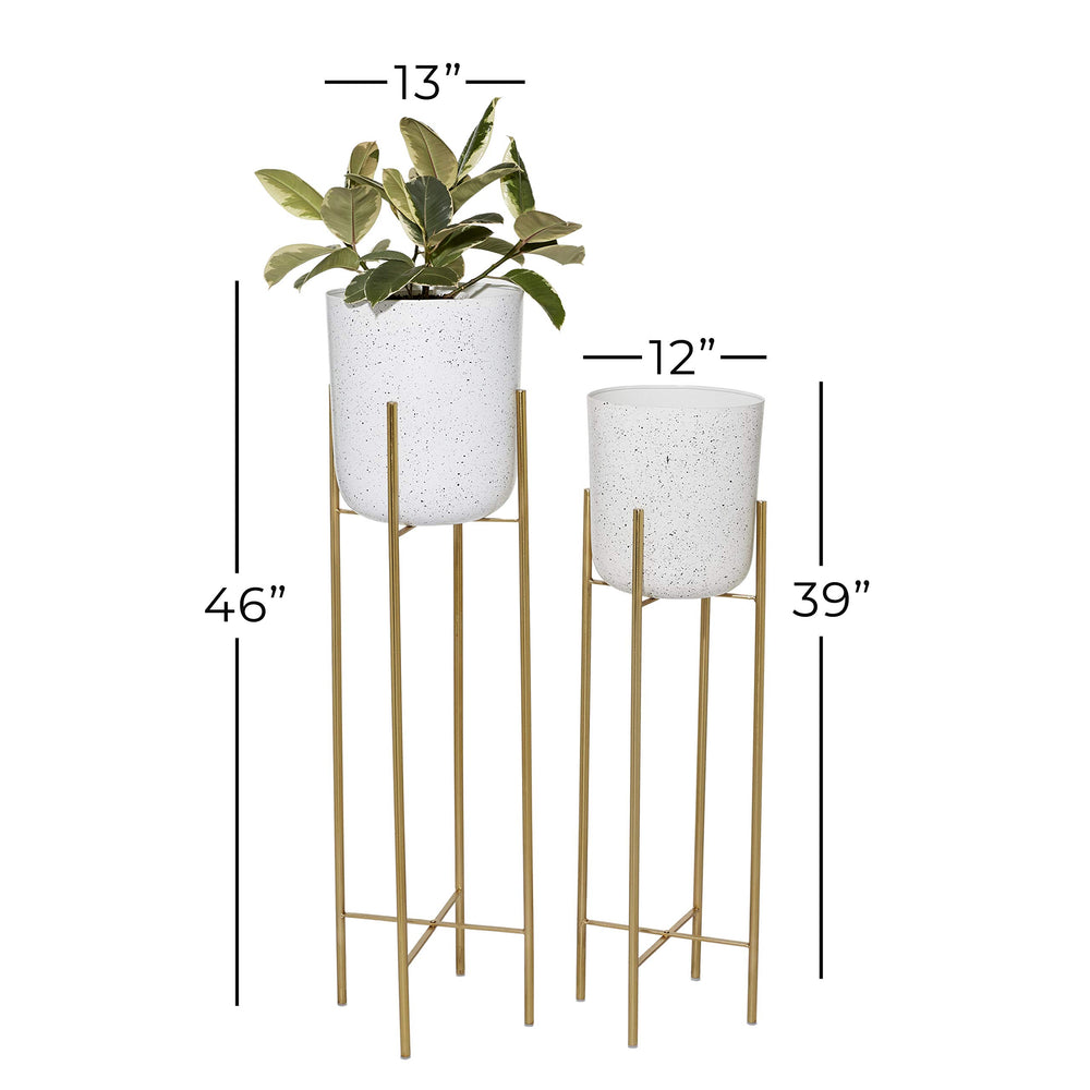 deco 79 outdoor patio pair creating a polished modern exterior vignette