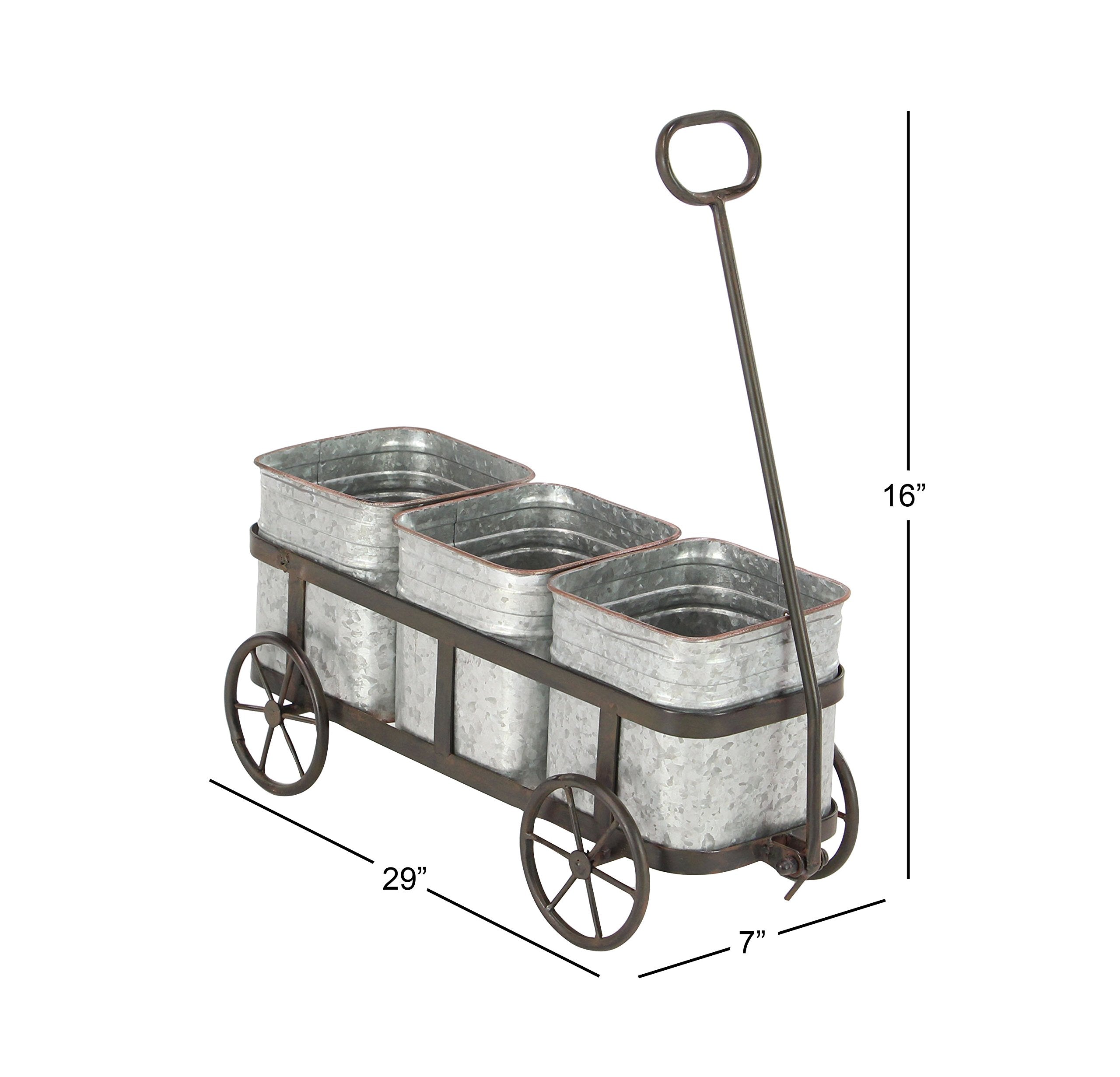 deco 79 planter next to ruler showing dimensions and lightweight scale for placement