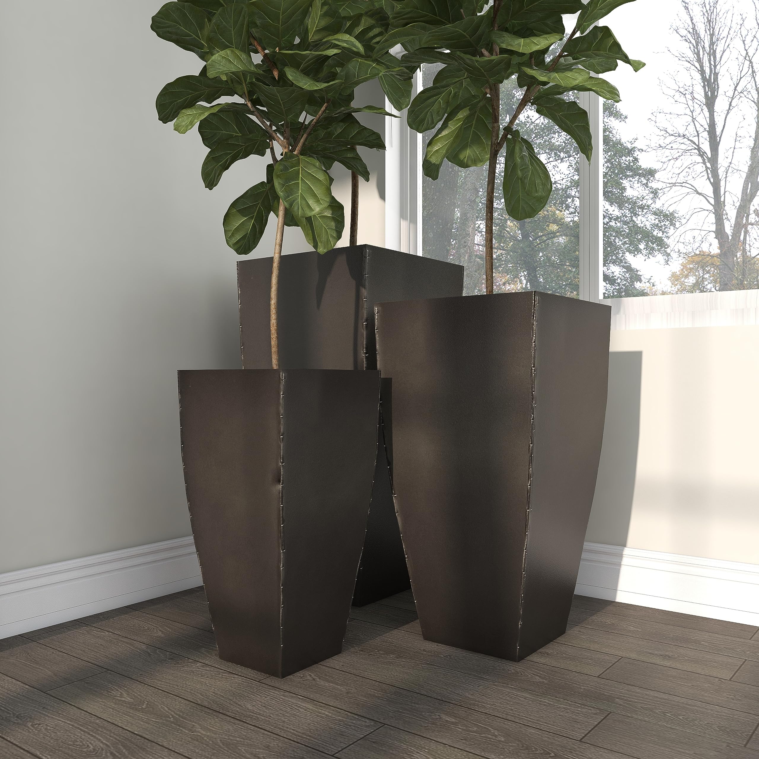 deco 79 styled trio with branches and greenery for instant impact
