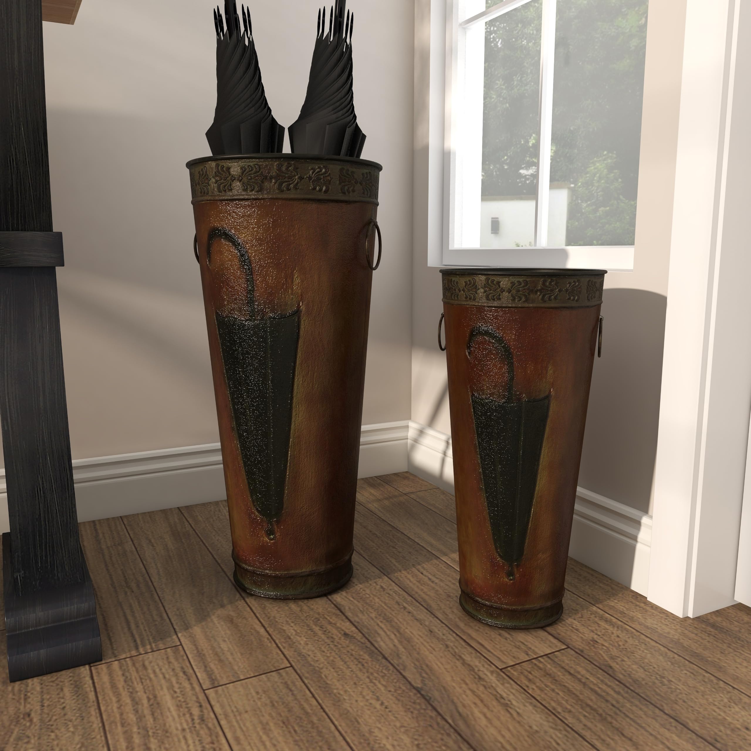 deco 79 stands beside seating to show decorative lifestyle appeal