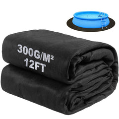 DecoForU front view of packaged 12ft pool pad showing product benefit of easy handling