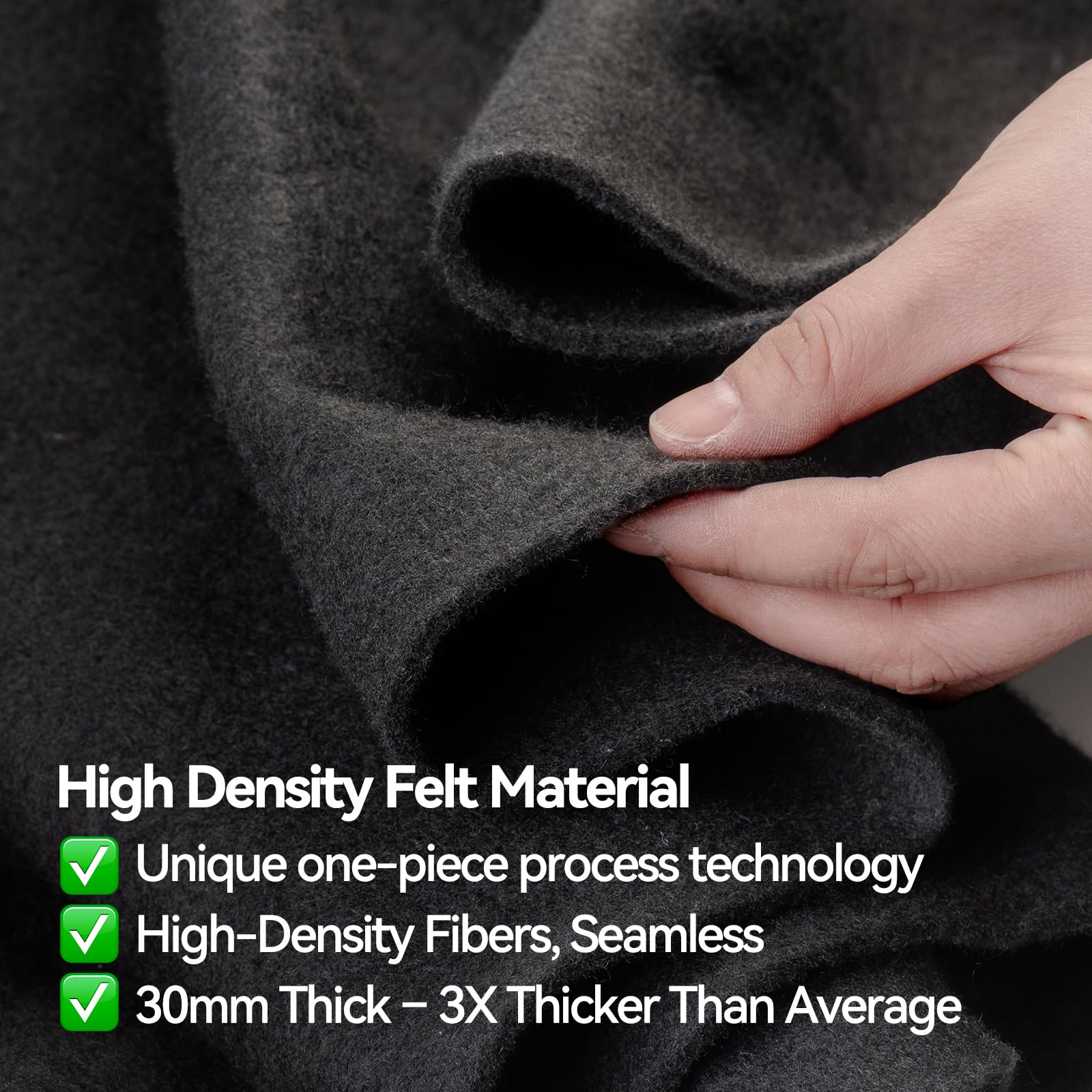 DecoForU close-up of geotextile texture providing puncture-resistant protection