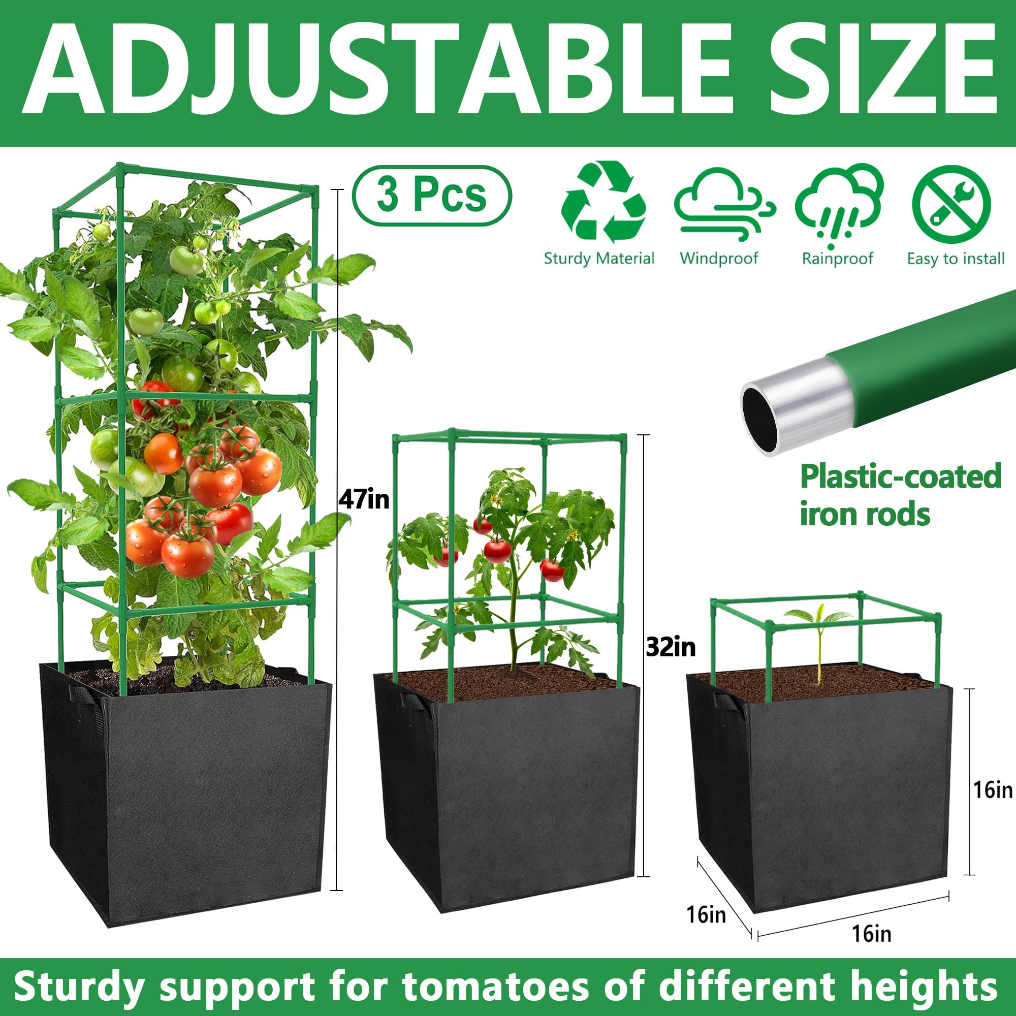 DECOHS close-up of plastic-coated steel joints for lasting stability