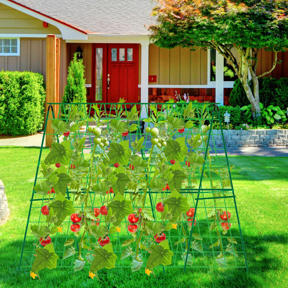 DECOHS folded trellis pieces flat for compact storage saving space between seasons