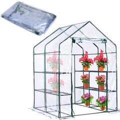 DECOHS front view showing zipper door and easy access, improves gardening convenience