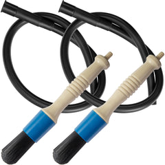 DECOHS front view of two parts washer brushes showing kit and durability benefit