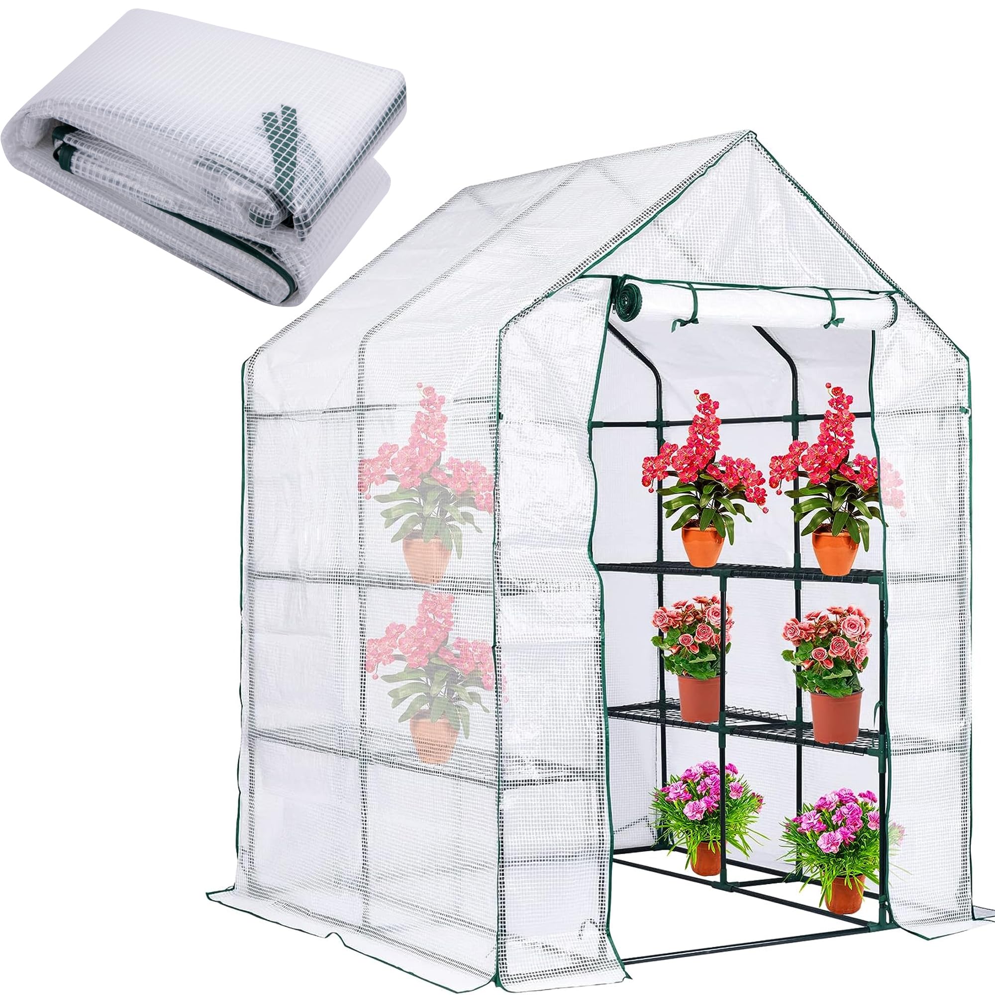 DECOHS front zipper door showing easy access and secure closure for plant protection