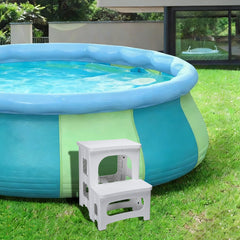 DECOHS steps in use at hot tub entrance improving access safety
