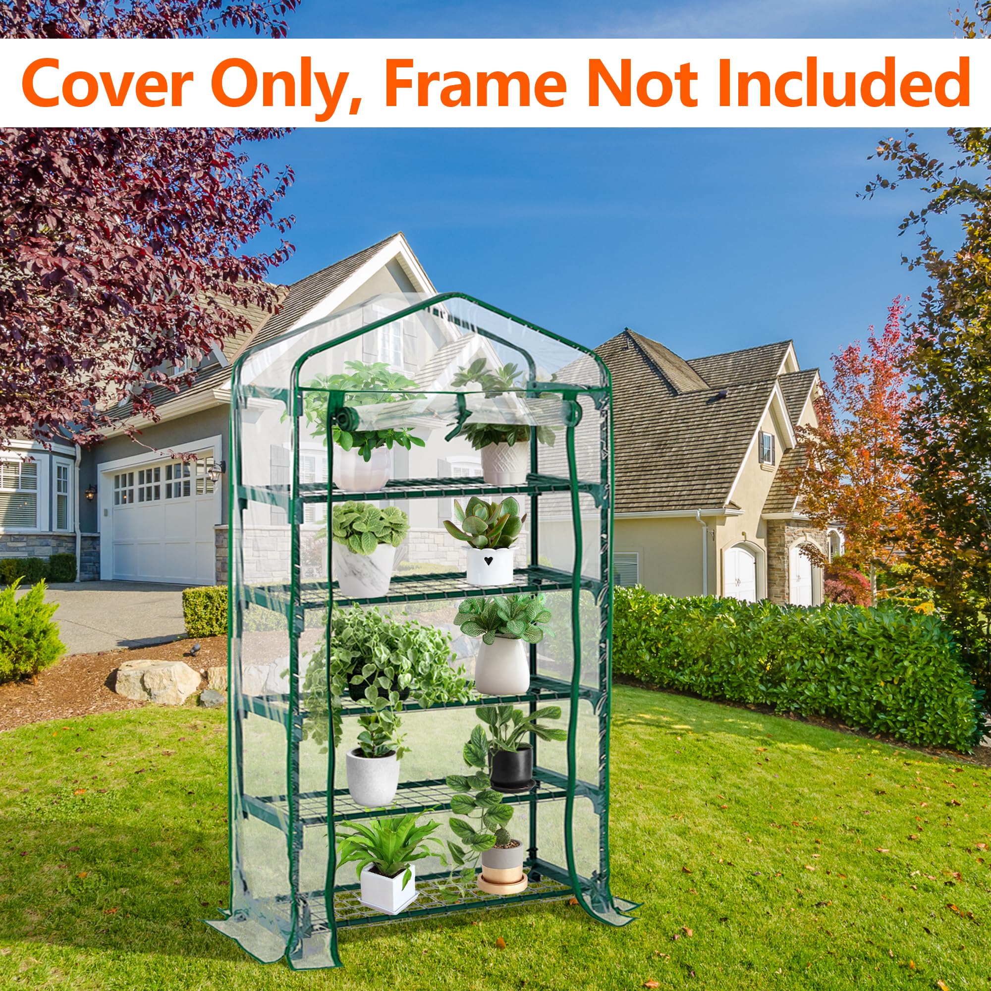 DECOHS in-use patio shelf with plants demonstrates space-saving protection
