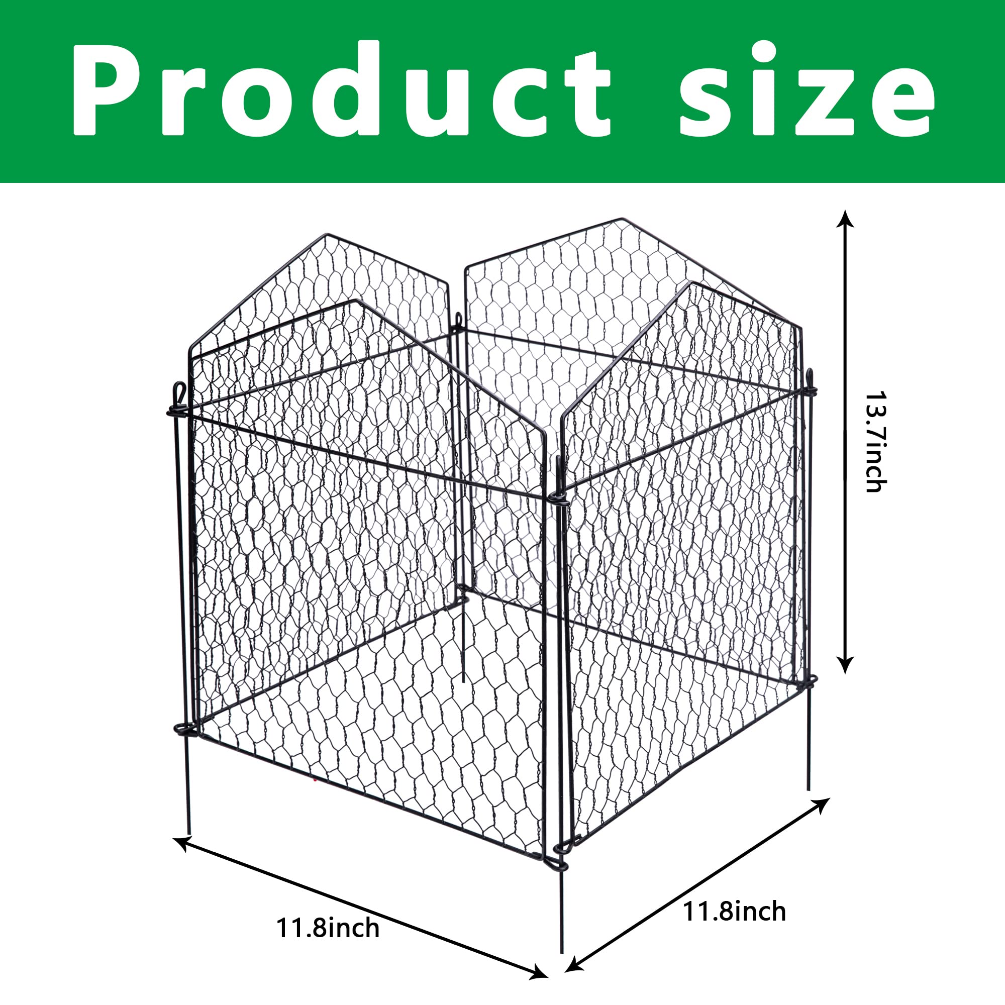 DECOHS close-up of metal mesh panels showing sturdy anti-rust finish and durability
