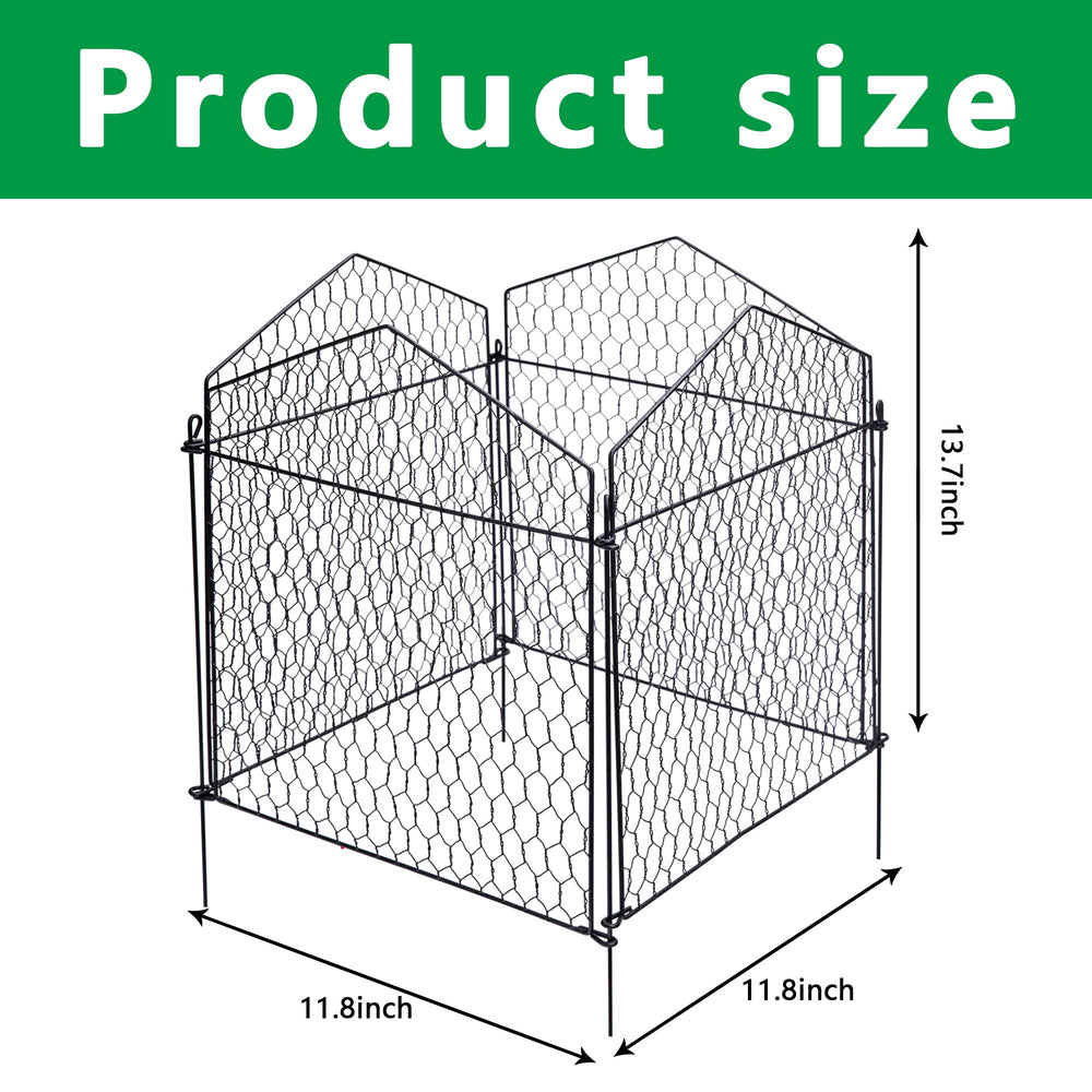 DECOHS close-up of metal mesh panels showing sturdy anti-rust finish and durability