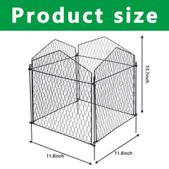 DECOHS close-up of metal mesh panels showing sturdy anti-rust finish and durability