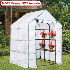 DECOHS cover with person beside it to show scale and spatial fit for outdoor use