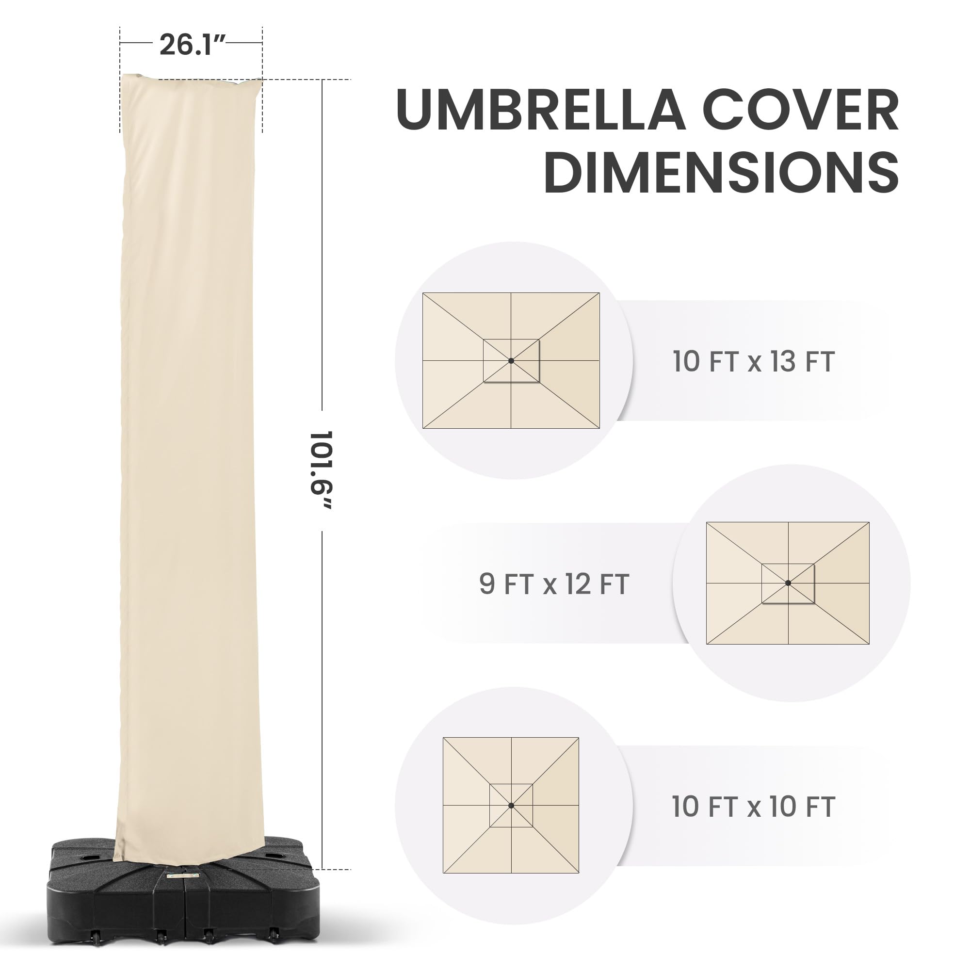 Deconk zipper close-up with long pull cord, enables easy one-person removal