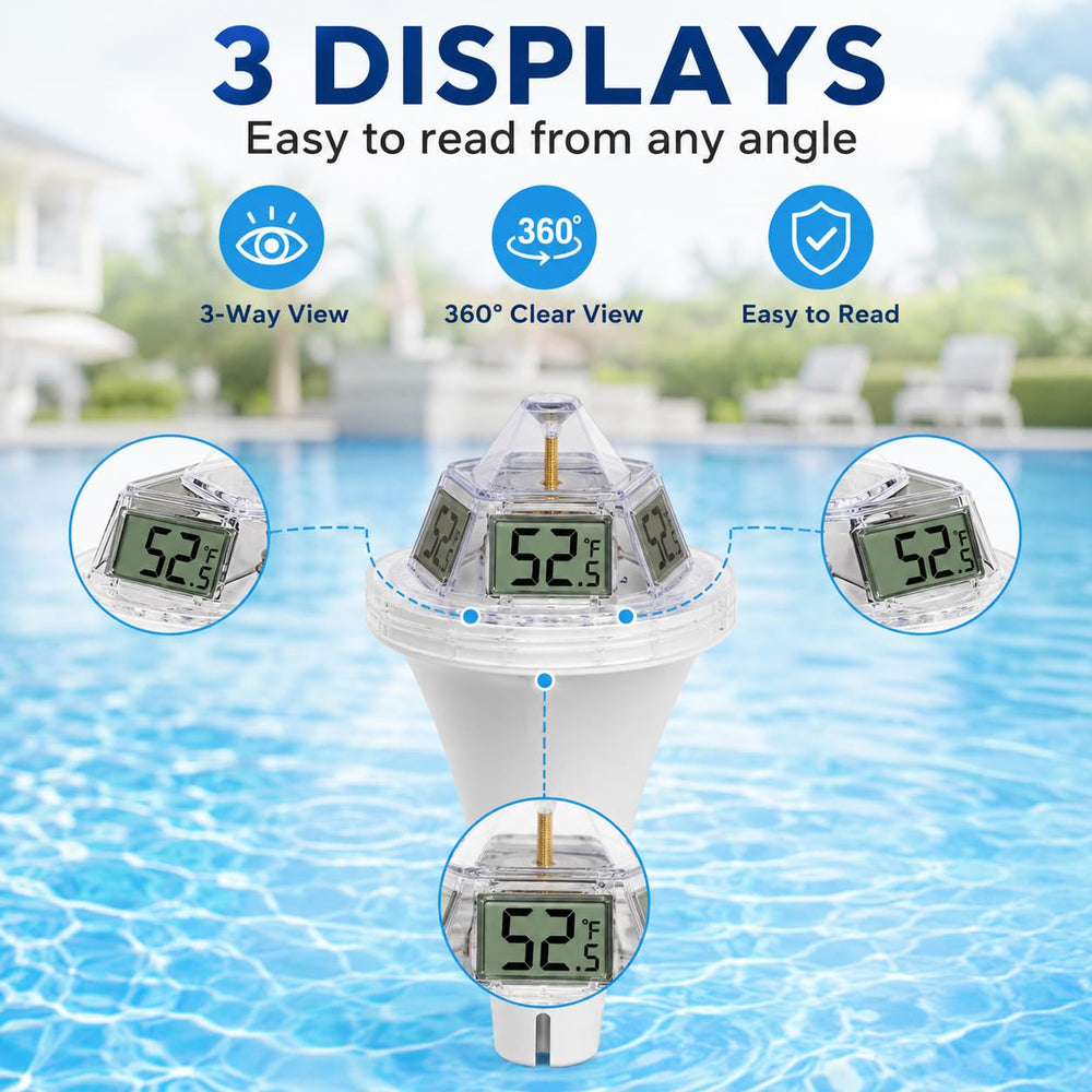 Decruil indoor display closeup showing temperature and humidity for easy monitoring