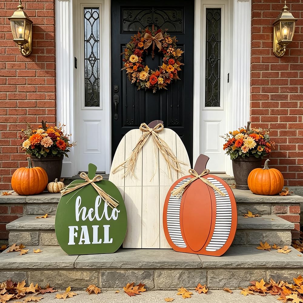 DECSPAS large white pumpkin showcasing size and focal impact
