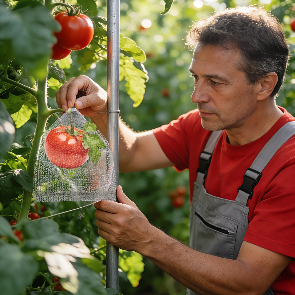 DECYOOL several mesh bags storing vegetables in a refrigerator prolonging freshness benefit