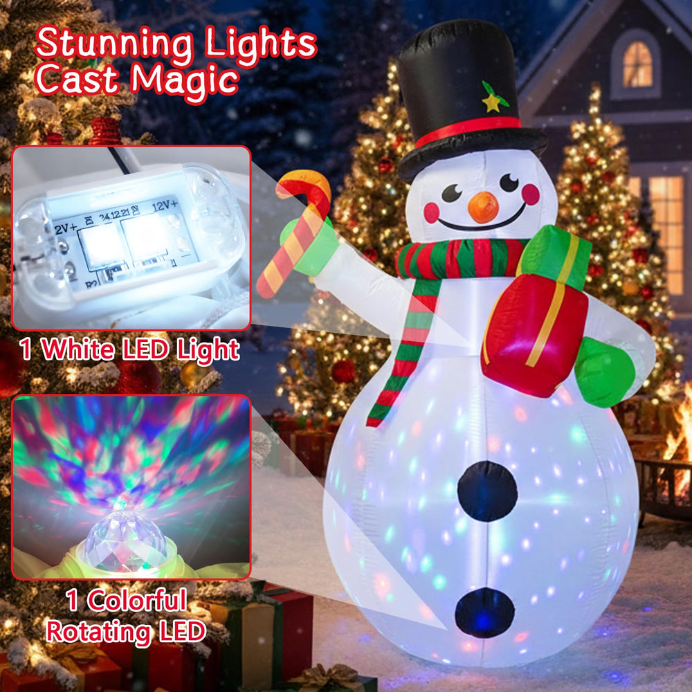 DEDU snowman candy cane and gift box detail adding festive charm