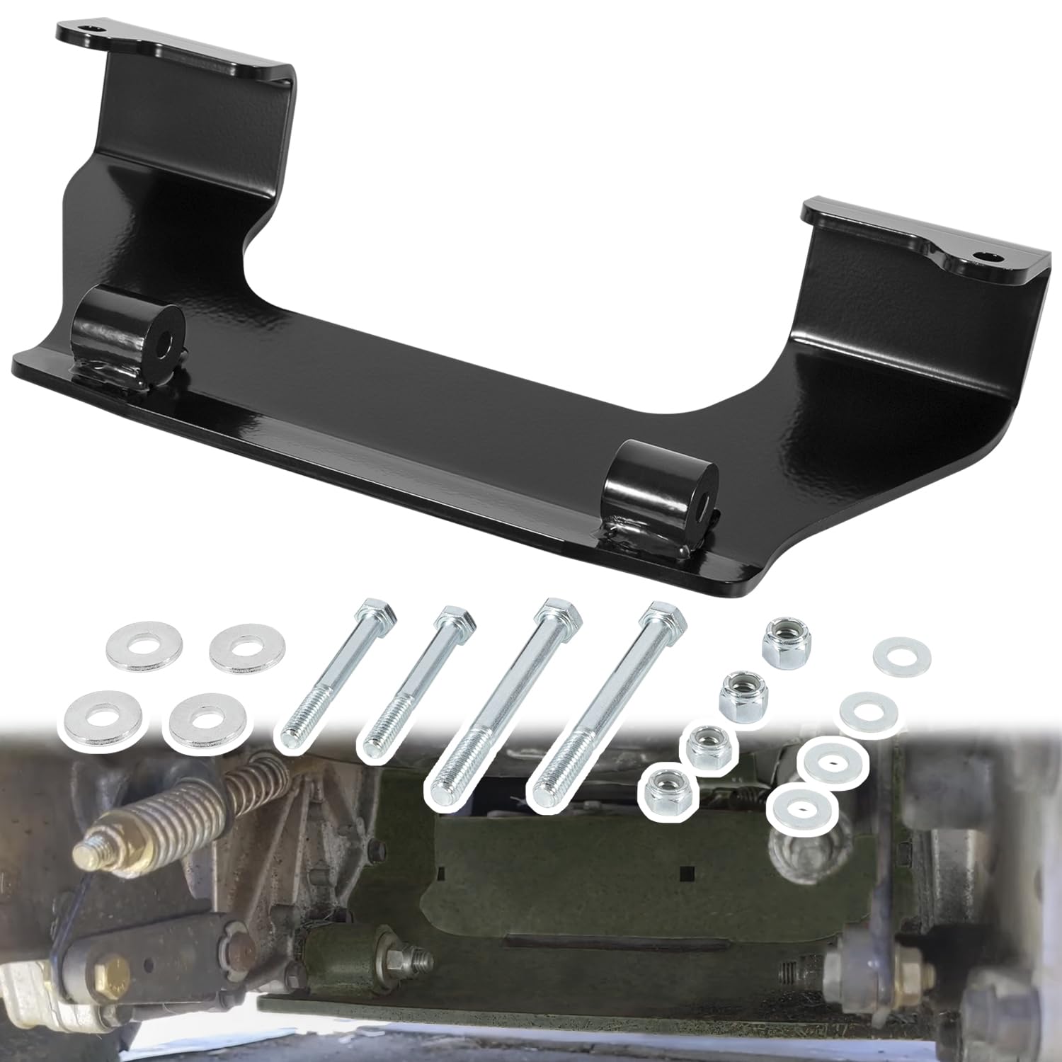 Deecaray front view of crossbrace showing fitment and durable finish benefit