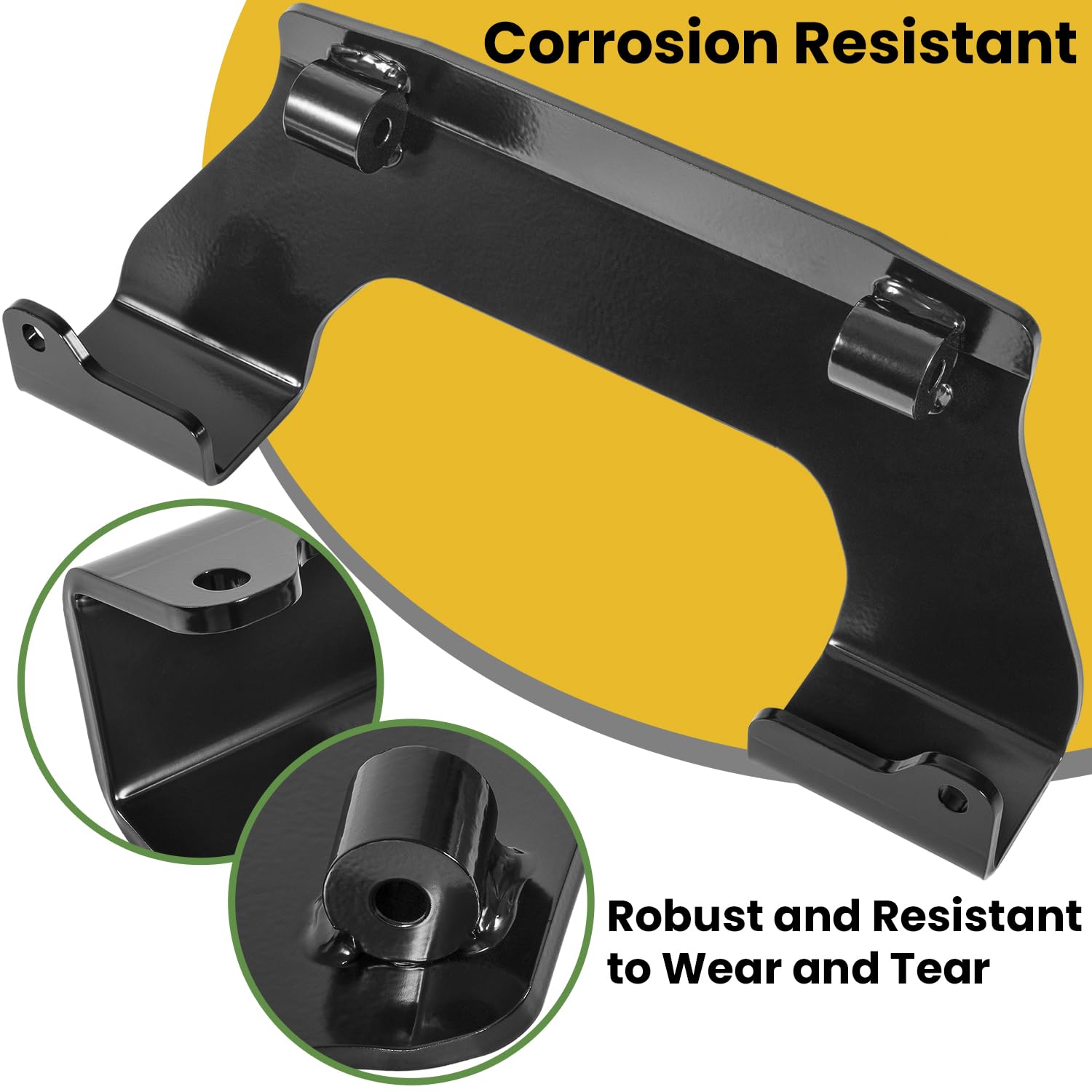 Deecaray crossbrace mounted on Hustler mower showing restored stability benefit