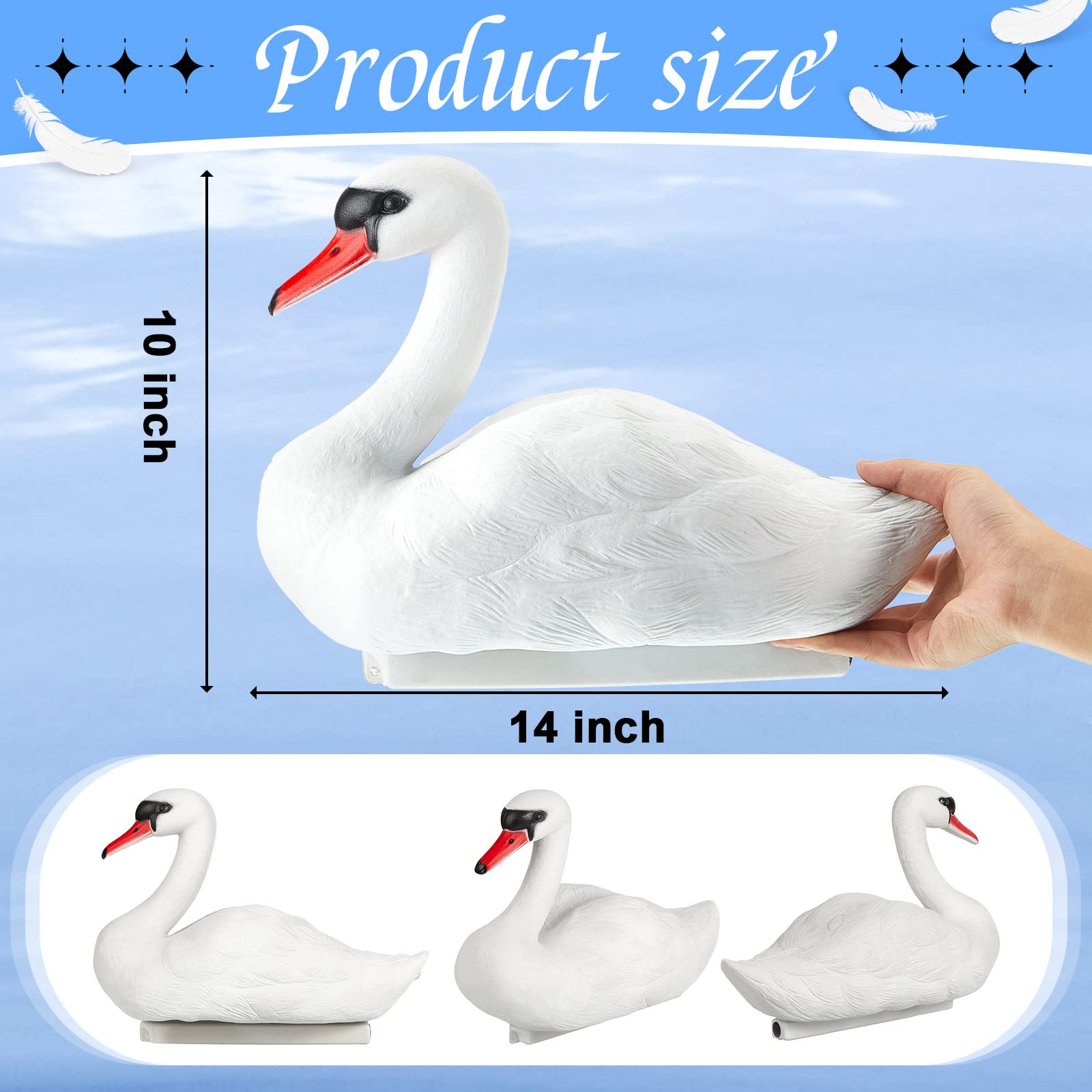 Deekin swan underside hollow construction visible for lightweight handling