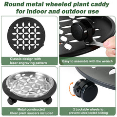 DEELF OUTLET close-up of swivel caster wheel demonstrating smooth rolling and easy movement