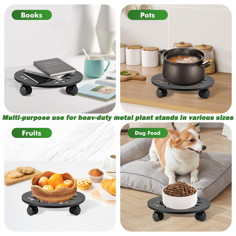 DEELF OUTLET three caddies stacked to show compact storage and included multiple bases