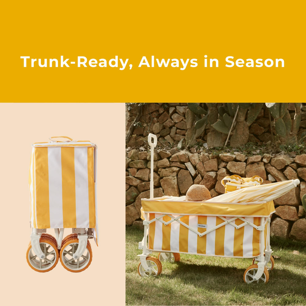 DEER LAND loaded with chairs, cooler, towels to reduce trips and effort
