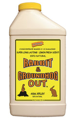Deer Out Rabbit Out bottle front label showing product and minty scent benefit