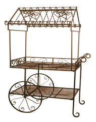 Deer Park Ironworks front view showing full cart for showcasing plants