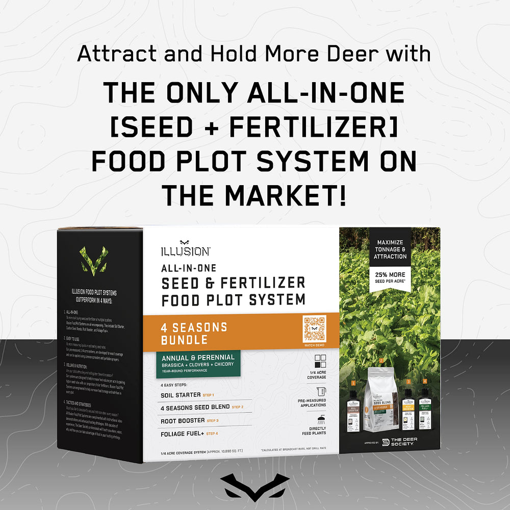 Deer Society seed blend close-up revealing brassicas clovers chicory for varied nutrition