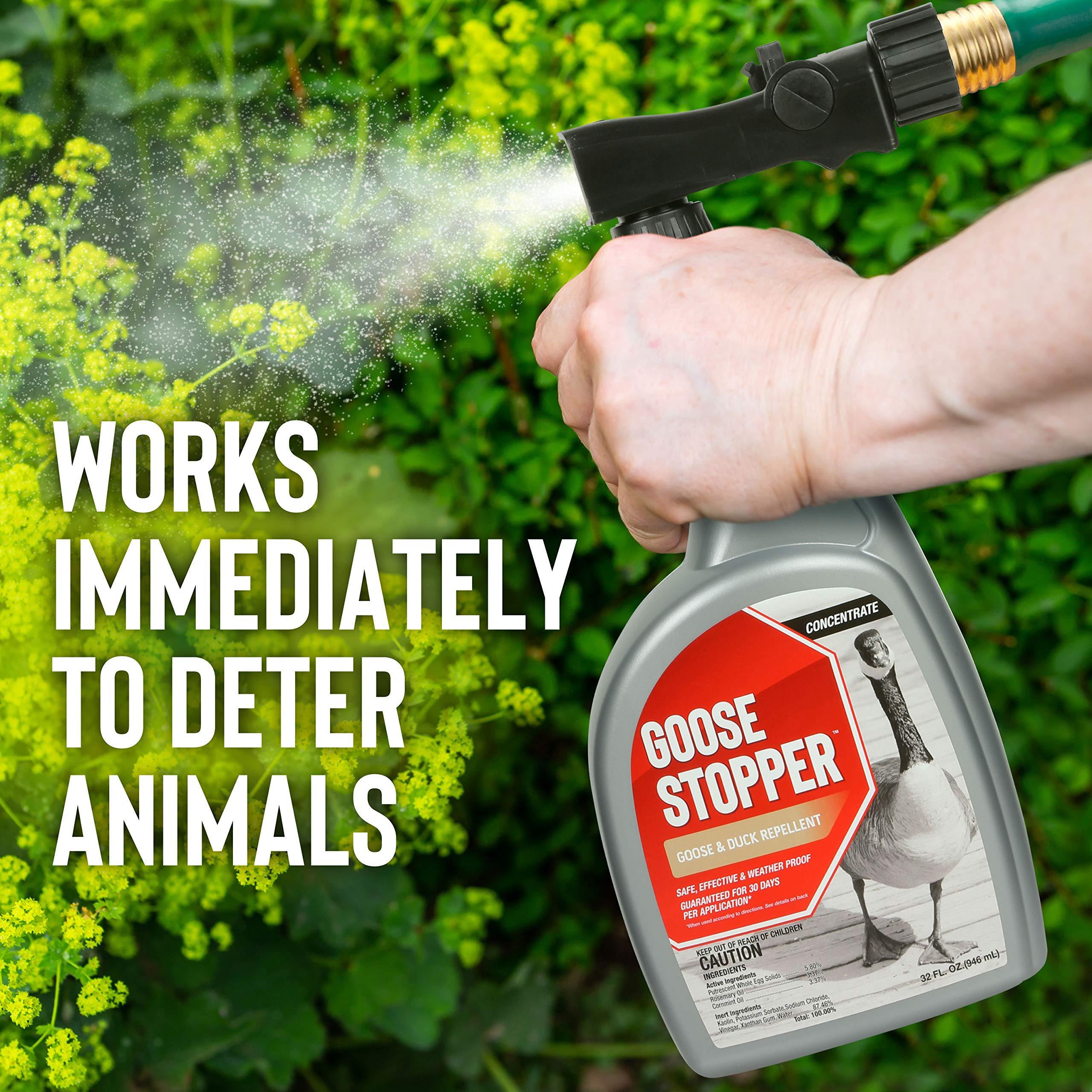Deer Stopper Goose Stopper trigger nozzle close-up for simple use