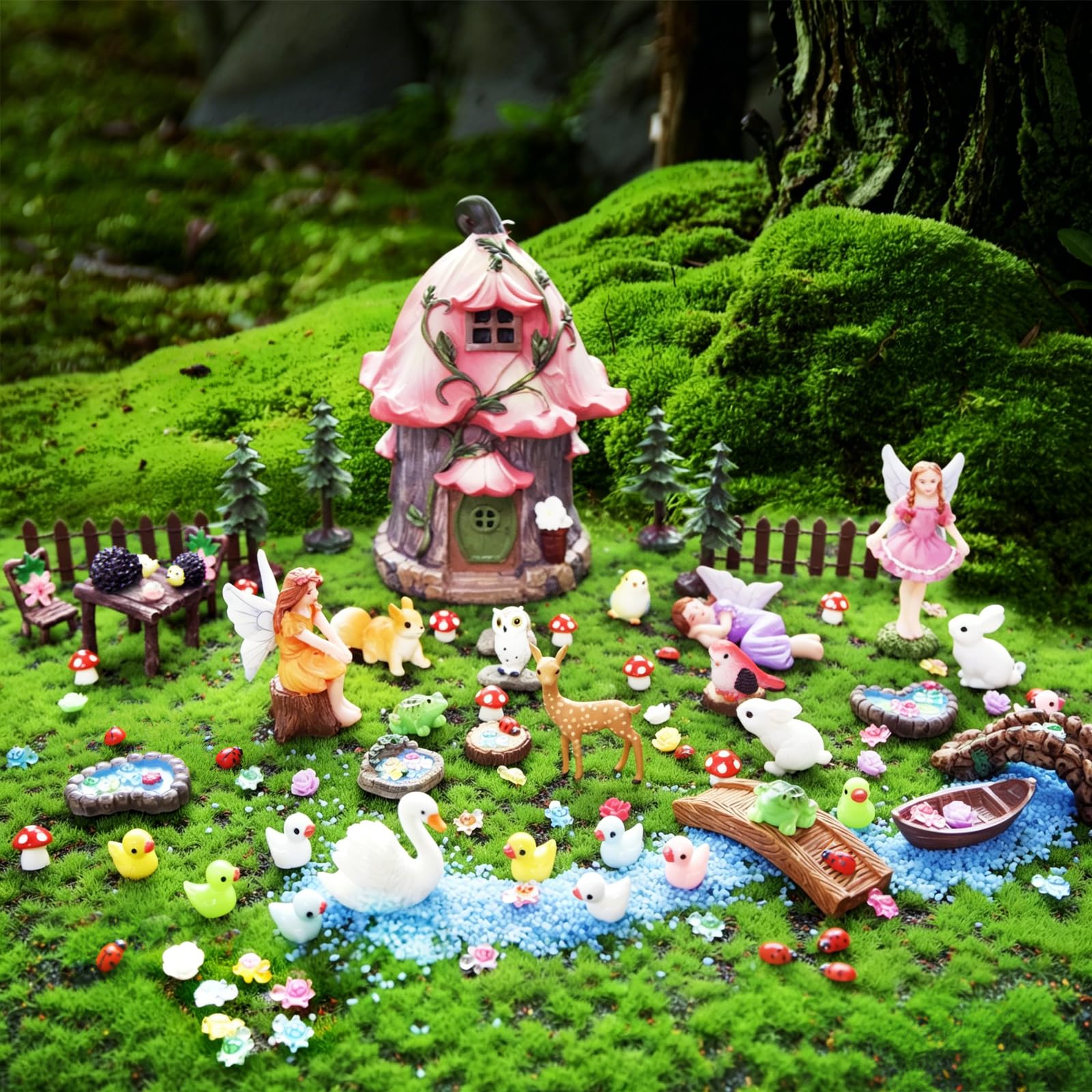 DEERSJUMP garden lifestyle display illustrating how kit enhances pots